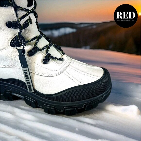 UGG Adirondack Meridian Waterproof White Leather Boots - Women's Size 8.5 - Picture 10 of 14